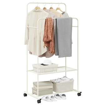Kledingrek Effen Wit 3