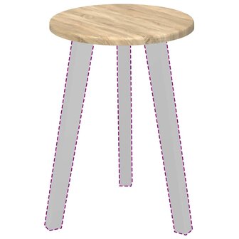 Tafelblad Sonoma eiken 30 x 30 x 1,5 cm Bewerkt hout 3