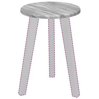 Tafelblad Grijs Sonoma 30 x 30 x 1,5 cm Bewerkt hout 3