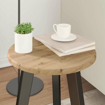 Tafelblad artisanaal eikenkleurig 30 x 30 x 1,5 cm Bewerkt hout 4