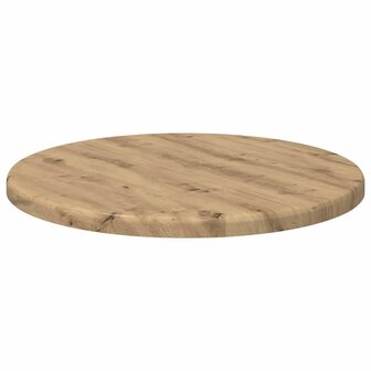 Tafelblad artisanaal eikenkleurig 30 x 30 x 1,5 cm Bewerkt hout 5