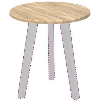 Tafelblad Sonoma eiken 40 x 40 x 1,5 cm Bewerkt hout 3
