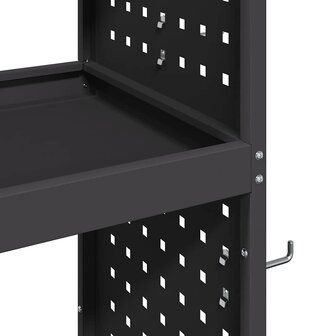 Gereedschapswagen Zwart 65 x 35 x 111 cm Koudgewalst staal 8