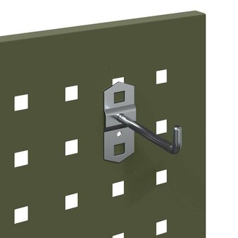 Gereedschapswagen Olijfgroen 65 x 35 x 111 cm Koudgewalst staal 9