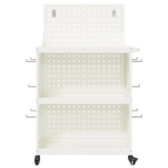 Gereedschapswagen Wit 65 x 35 x 111 cm Koudgewalst staal 5