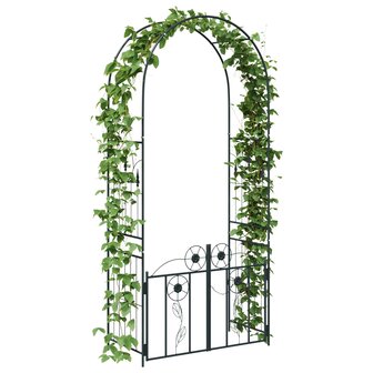 Tuin Boog Effen Zwart 102 x 50 x 218 cm 3