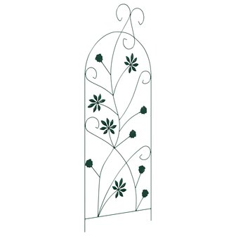 Tuinhek Latwerk 3 pcs Groen 112 x 40 cm Staal 5