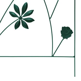 Tuinhek Latwerk 3 pcs Groen 112 x 40 cm Staal 8