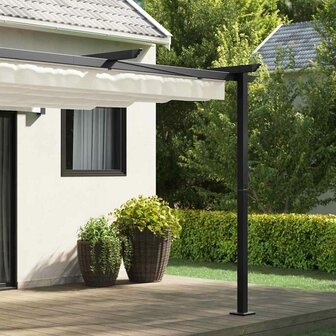 Wandgemonteerde Pergola Cr&egrave;me Staal 3