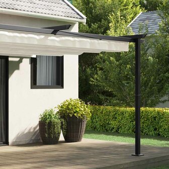 Wandgemonteerde Pergola Cr&egrave;me Staal 3