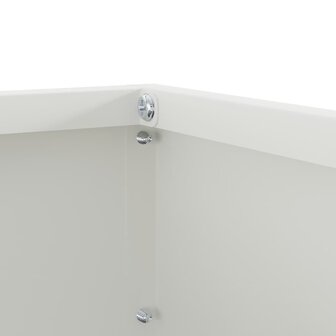 Tuinrand Wit 40 x 40 x 13 cm Staal 6