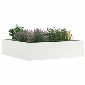 Tuinrand Wit 50 x 50 x 13 cm Staal 2
