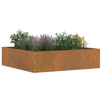 Tuinrand Roestig 50 x 50 x 13 cm Cortenstaal 2