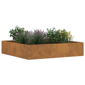 Tuinrand Roestig 60 x 60 x 13 cm Cortenstaal 3