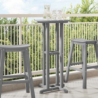 Bartafel Lichtgrijs 55 x 55 x 107 cm Polyetheen 1