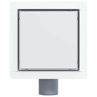 2 in 1 doucheafvoer Zilver 15 x 15 cm Roestvrij staal 304 7