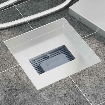2 in 1 doucheafvoer Zilver 20 x 20 cm Roestvrij staal 304 3