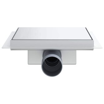 2 in 1 doucheafvoer Zilver 20 x 20 cm Roestvrij staal 304 4