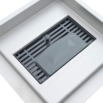 2 in 1 doucheafvoer Zilver 20 x 20 cm Roestvrij staal 304 9