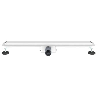 Doucheafvoer met Glazen Deksel Zilver 80 cm Roestvrij staal 304 4