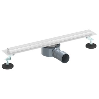 360&deg; Doucheafvoer Met Slank Model Zilver 50 cm 2