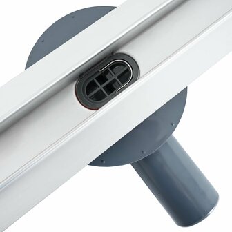 360&deg; Doucheafvoer Met Slank Model Zilver 80 cm 9