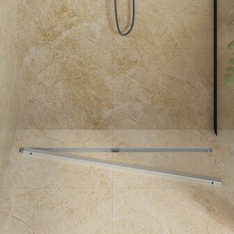 360&deg; Doucheafvoer Met Slank Model Zilver 100 cm 3