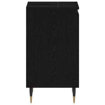 Badkamer wastafelkast Zwart Eiken 58 x 33 x 60 cm Bewerkt hout 7
