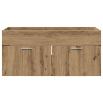 Wastafelkast met opslag met de deur Artisan Eiken Bewerkt hout 6
