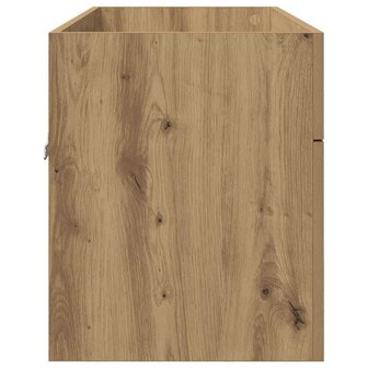 Wastafelkast met opslag met de deur Artisan Eiken Bewerkt hout 7
