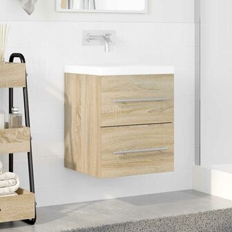 Wastafelkast Sonoma Eiken 38,5 x 41 x 48 cm Bewerkt hout 4