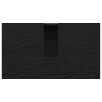 Badkamerkast Zwart Eiken 58 x 33 x 60 cm Bewerkt hout 9
