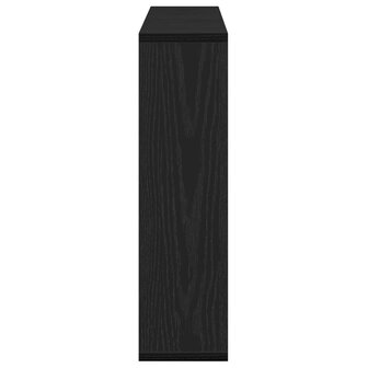Spiegelkast met plank Zwart Eiken 76 x 15 x 55 cm Bewerkt hout 4