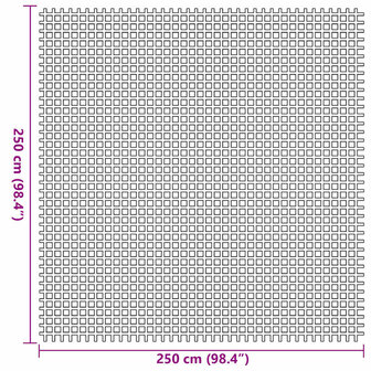 Tenttapijt Blauw 250 x 250 cm Polyester 7