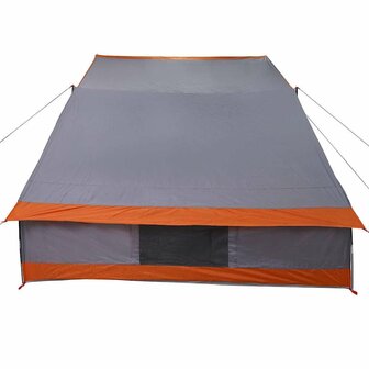 Camping Tent met dak Grijs en Oranje 282 x 225 x 154 cm taft 6