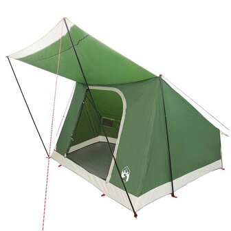 Camping Tent met dak met opslag Groen 223 x 163 x 130 cm taft 2