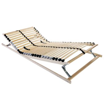 Lattenbodem Bruin 80 x 190 cm Massief beukenhout 1