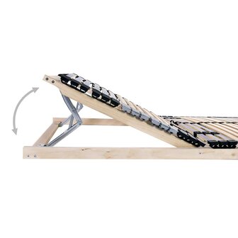 Lattenbodem Bruin 80 x 190 cm Massief beukenhout 3