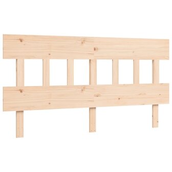 Seniorenbed met hoofdbord massief hout 160x200 cm 8