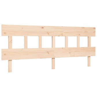 Seniorenbed met hoofdbord massief hout 200x200 cm 8