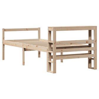 Seniorenbed met hoofdbord massief grenenhout 90x190 cm 6