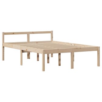 Seniorenbed met hoofdbord massief grenenhout 120x200 cm 7