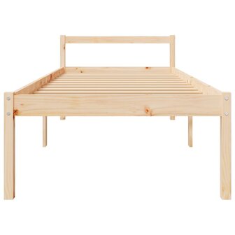 Seniorenbed massief grenenhout wit 75x190 cm 4