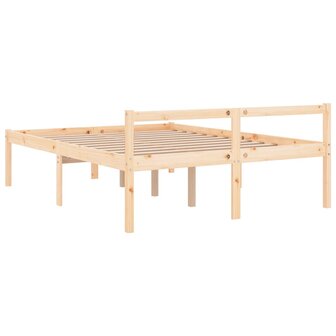 Seniorenbed massief grenenhout 135x190 cm 6