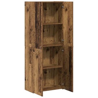 Kantoorkast met plank Oudhout 70 x 32 x 77.5 cm Bewerkt hout 5