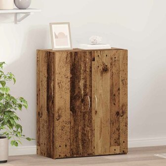 Kantoorkast Zwart Eiken 70 x 32 x 77.5 cm Bewerkt hout 1