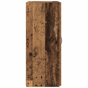Kantoorkast Zwart Eiken 70 x 32 x 77.5 cm Bewerkt hout 7