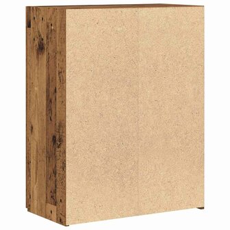 Kantoorkast Zwart Eiken 70 x 32 x 77.5 cm Bewerkt hout 8