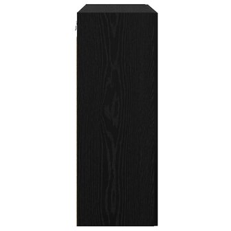 Opbergkast Wandgemonteerd Zwart Eiken 69,5 x 34 x 90 cm 7