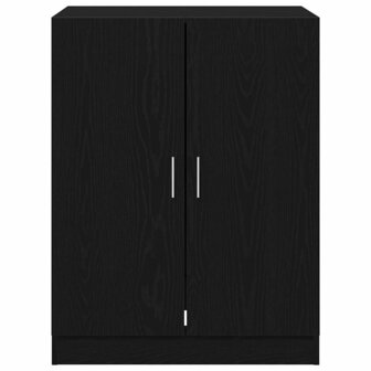 Wasmachinekast met opslag Zwart Eiken 70,5 x 71,5 x 91,5 cm 7